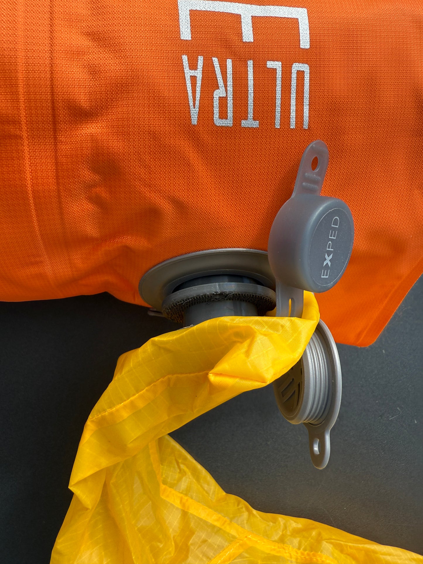 3D-Druckfile zum Gratis Runterladen: Aufsteckadapter für BIG AGNES-Ventile, der an den Schnozzel Pumpbag und andere EXPED-Pumpen angeschlossen werden kann