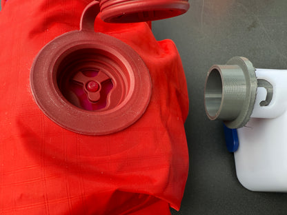 3D-Druckfile zum Gratis Runterladen: Adapter fürs Aufblasventil von BIG AGNES zu EXPED- Pumpen mit Karabinerverschluss