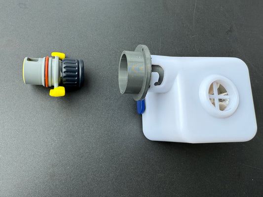 Inflationsadapter für das THERMAREST WingLock™-Ventil, passend für die Karabinerhalterung von Exped-Pumpen wie Widget und Megapump