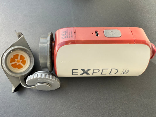 3D-Druckfile zum Gratis Runterladen: Ablass-Adapter für Ventile mit 42mm Aussendurchmesser mit EXPED's Mega Pump