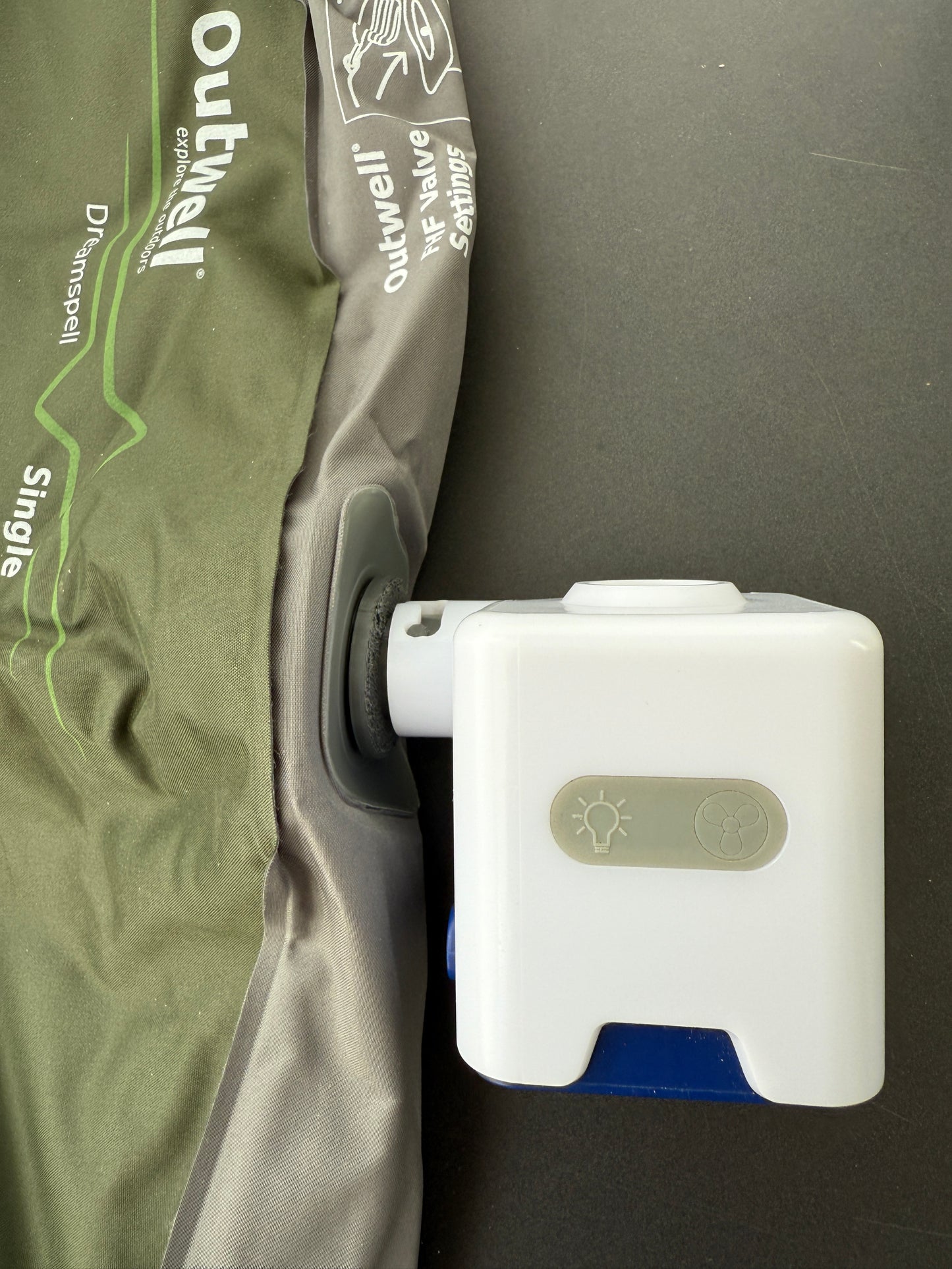 3D-Druckfile zum Gratis Runterladen: Adapter für die Aufblasventile von OUTWELL und ROBENS passend auf die  EXPED Pumpen Widget and Mega Pump