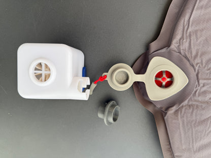 3D-Druckfile zum Gratis Runterladen: Adapter für die Aufblasventile von OUTWELL und ROBENS passend auf die  EXPED Pumpen Widget and Mega Pump