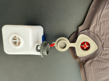 3D-Druckfile zum Gratis Runterladen: Adapter für die Aufblasventile von OUTWELL und ROBENS passend auf die  EXPED Pumpen Widget and Mega Pump