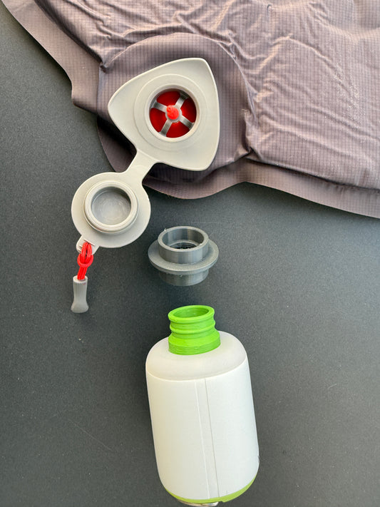 3D-Druckfile zum Gratis Runterladen: Adapter für das Ventil von OUTWELL und ROBENS zum EXPED - Schnozzel Pumpbag und andere EXPED Pumpen wie Mini Pump, Pillow Pump