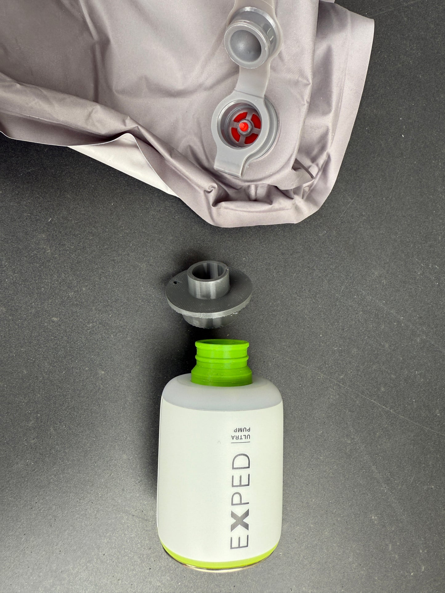 3D-Druckfile zum Gratis Runterladen: Adpater für das Aufblasventil der Marke RAB passend auf die EXPED Pumpen Widget und Mega Pump