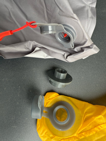 3D-Druckfile zum Gratis Runterladen: Adapter für das Aufblasventil der Marke RAB mit EXPED-Pumpen wie dem Schnozzel Pumpbag